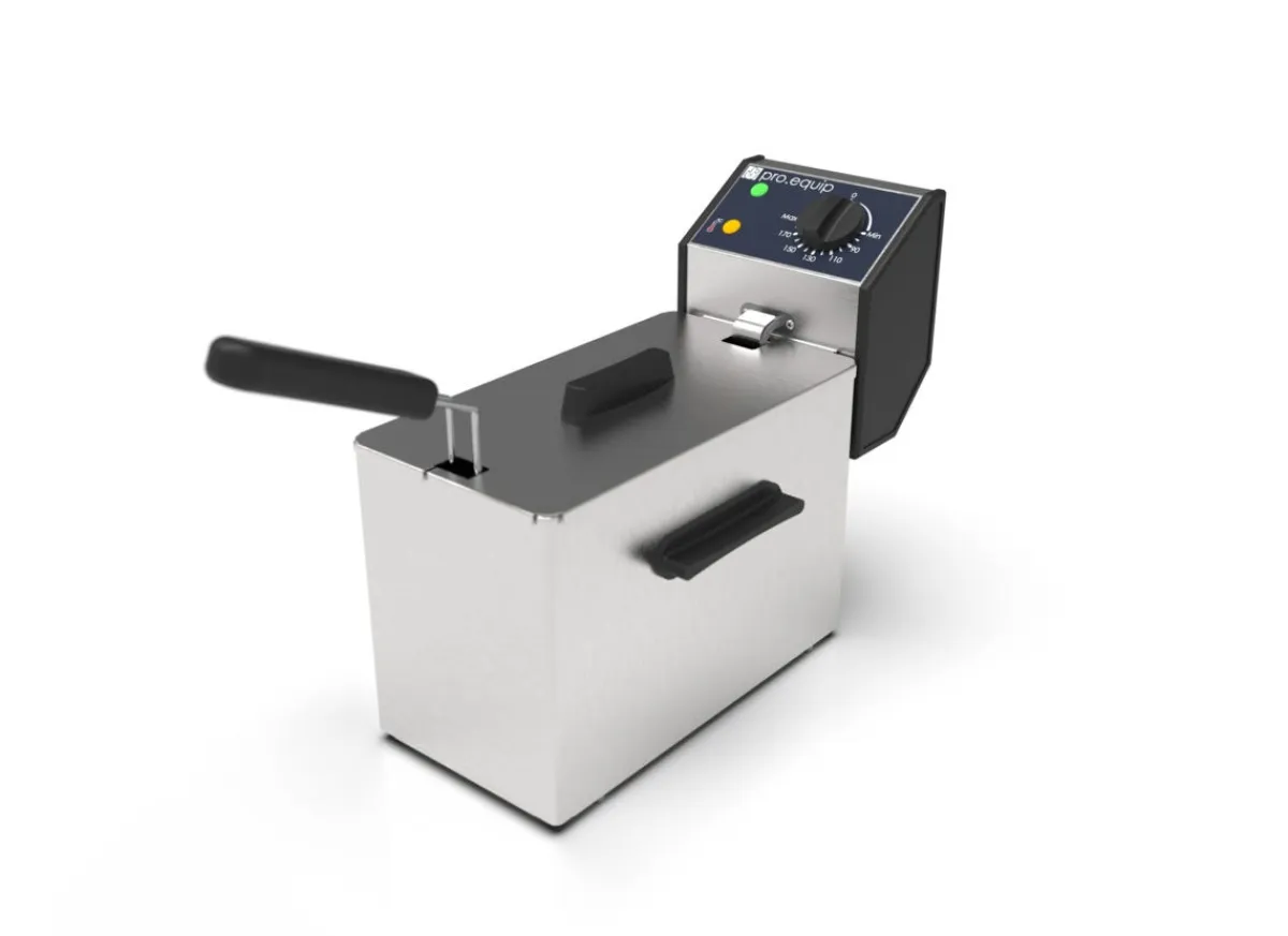 Friteuse sans robinet argent 230v 5 L - PRO.EQUIP