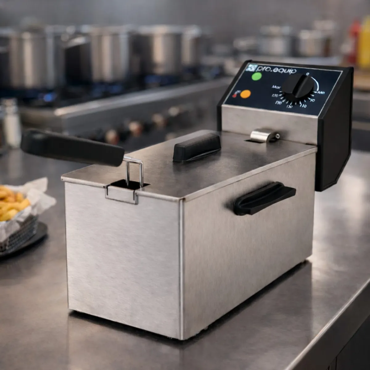 Friteuse sans robinet argent 230v 5 L - PRO.EQUIP