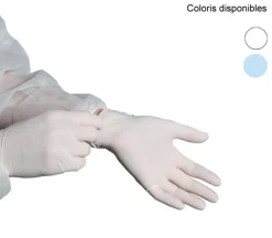 Aucune Gants latex blanc L (100 pièces) Hot