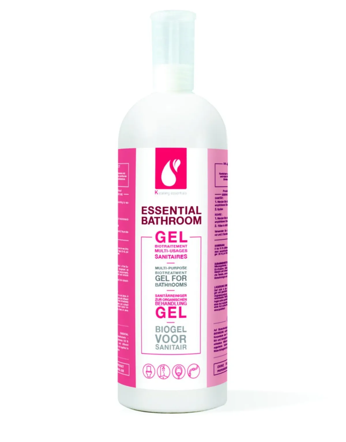 KLEANING ESSENTIALS Gel biotraitement multi-usages sanitaire 1 L Essential Bathroom New