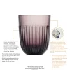 LA ROCHERE Gobelet aubergine verre pressé 26 cl Ouessant Online