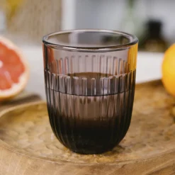 LA ROCHERE Gobelet aubergine verre pressé 26 cl Ouessant Online