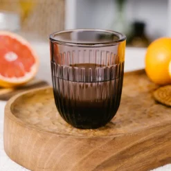 LA ROCHERE Gobelet aubergine verre pressé 26 cl Ouessant Online
