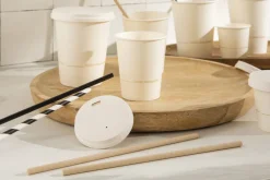 Gobelet blanc papier Ø 9 cm 40 cl Oxstal (50 pièces) - EARTH ESSENTIALS Online