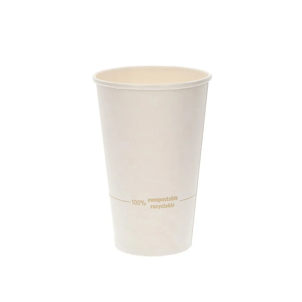 Gobelet blanc papier Ø 9 cm 40 cl Oxstal (50 pièces) - EARTH ESSENTIALS Online