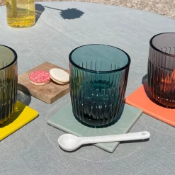 Gobelet bleu verre pressé 26 cl Ouessant - LA ROCHERE Best