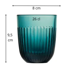 Gobelet bleu verre pressé 26 cl Ouessant - LA ROCHERE Best