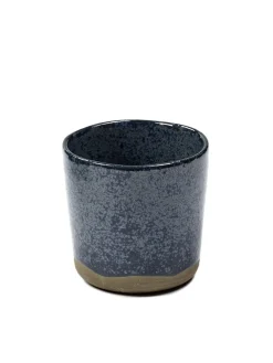 SERAX Gobelet à café rond bleu grès émaillé 15 cl Ø 7,4 cm Merci Hot