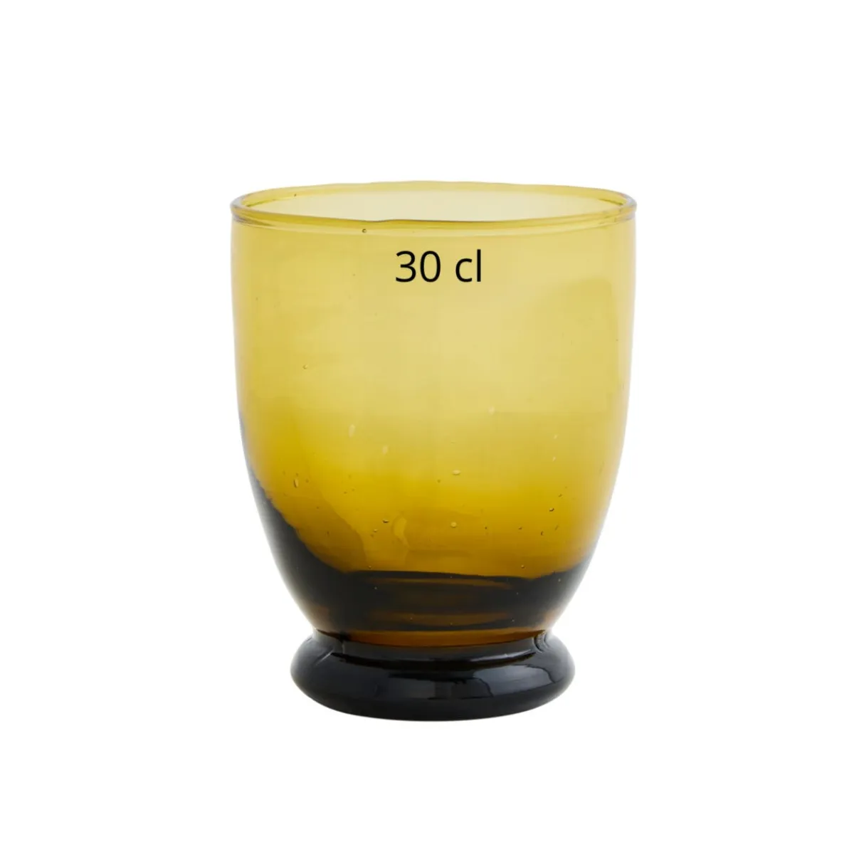 Gobelet empilable ambre verre recyclé 30 cl Alba - PRO.MUNDI Clearance