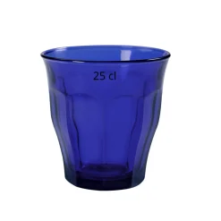 Gobelet forme basse bleu marine verre trempé 25 cl Picardie - DURALEX Clearance
