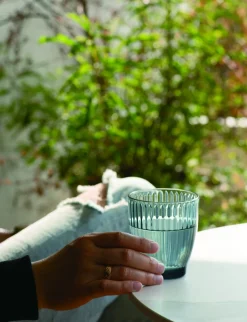 PRO.MUNDI Gobelet forme basse bleu nuit verre 34 cl Silo Outlet