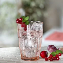 BORMIOLI ROCCO Gobelet forme basse bleu verre trempé 27 cl Rock Bar Outlet