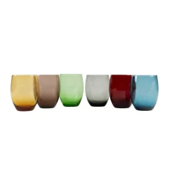 Gobelet forme basse bleu verre 30 cl Baya - PRO.MUNDI Online