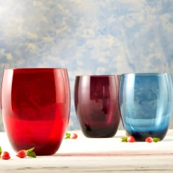 Gobelet forme basse gris verre 30 cl Baya - PRO.MUNDI