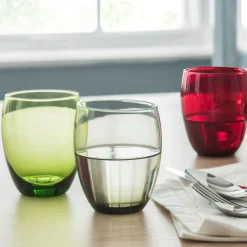 Gobelet forme basse gris verre 30 cl Baya - PRO.MUNDI