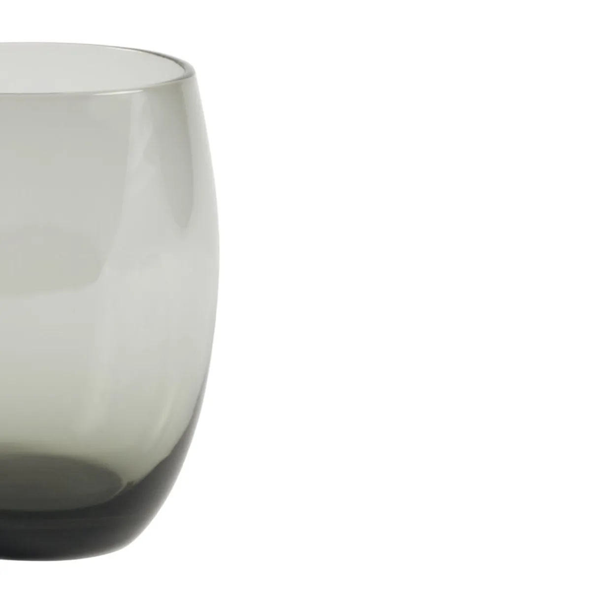 Gobelet forme basse gris verre 30 cl Baya - PRO.MUNDI