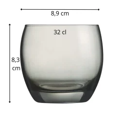 Gobelet forme basse gris verre 32 cl Salto - ARCOROC Best