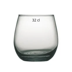 PRO.MUNDI Gobelet forme basse gris verre 32 cl Cara Outlet
