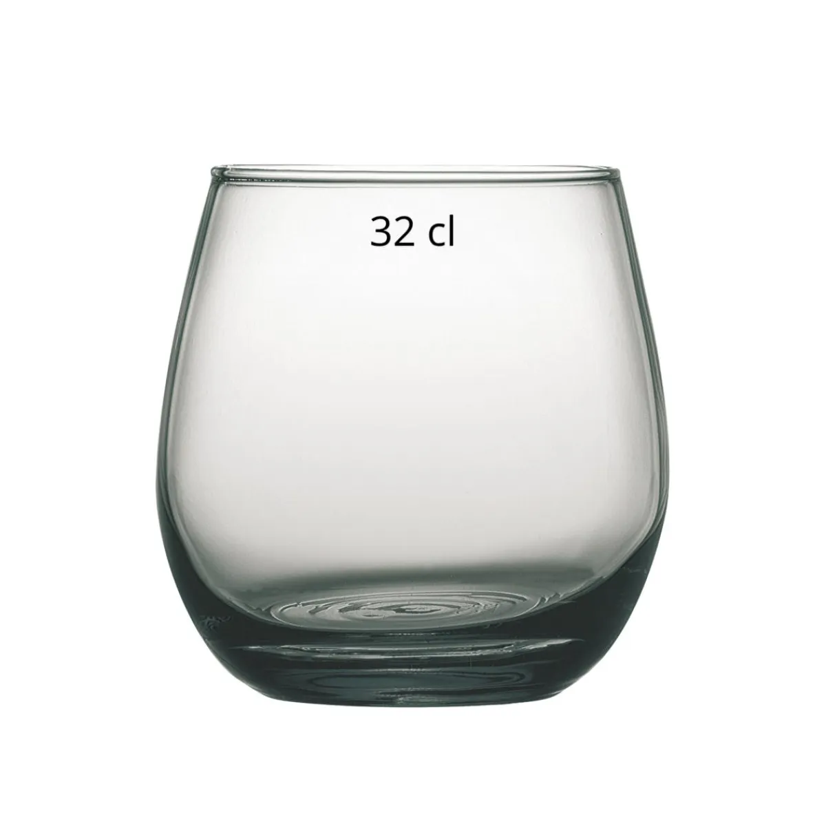 PRO.MUNDI Gobelet forme basse gris verre 32 cl Cara Outlet