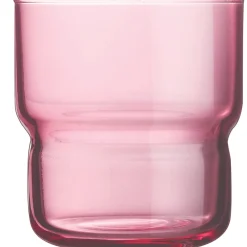 Gobelet forme basse rose verre trempé 22 cl Log Brush - ARCOROC Outlet