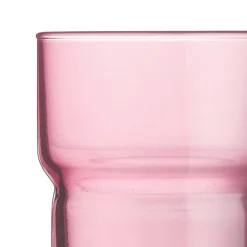 Gobelet forme basse rose verre trempé 22 cl Log Brush - ARCOROC Outlet