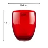 Gobelet forme basse rouge verre 30 cl Baya - PRO.MUNDI New