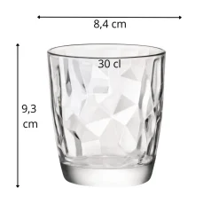 Gobelet forme basse verre 30 cl Diamond - BORMIOLI ROCCO