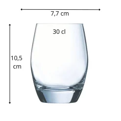 ARCOROC Gobelet forme basse verre 30 cl Malea Best