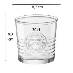 Gobelet forme basse verre 30 cl Officina 1825 - BORMIOLI ROCCO Best