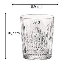 BORMIOLI ROCCO Gobelet forme basse verre 39 cl Stone Best