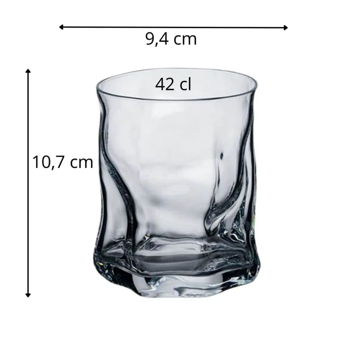 BORMIOLI ROCCO Gobelet forme basse verre 42 cl Sorgente Hot