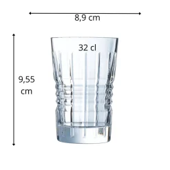 Gobelet forme basse verre cristallin 32 cl Rendez Vous - CRISTAL D'ARQUES Discount