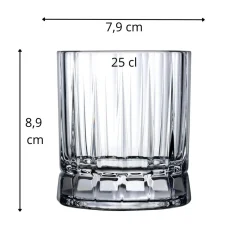 Gobelet forme basse verre cristallin 25 cl Wayne - NUDE Outlet