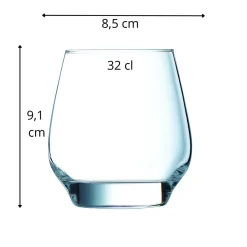 Gobelet forme basse verre cristallin 32 cl Absoluty - CHEF & SOMMELIER