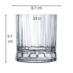 NUDE Gobelet forme basse verre cristallin 33 cl Wayne New