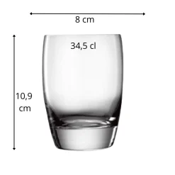Gobelet forme basse verre cristallin 34,5 cl Michelangelo - LUIGI BORMIOLI Online