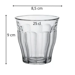 DURALEX Gobelet forme basse verre trempé 25 cl Picardie Online