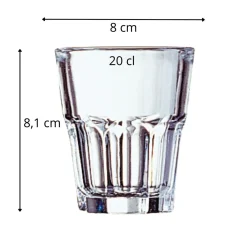 ARCOROC Gobelet forme basse verre trempé 20 cl Granity Sale