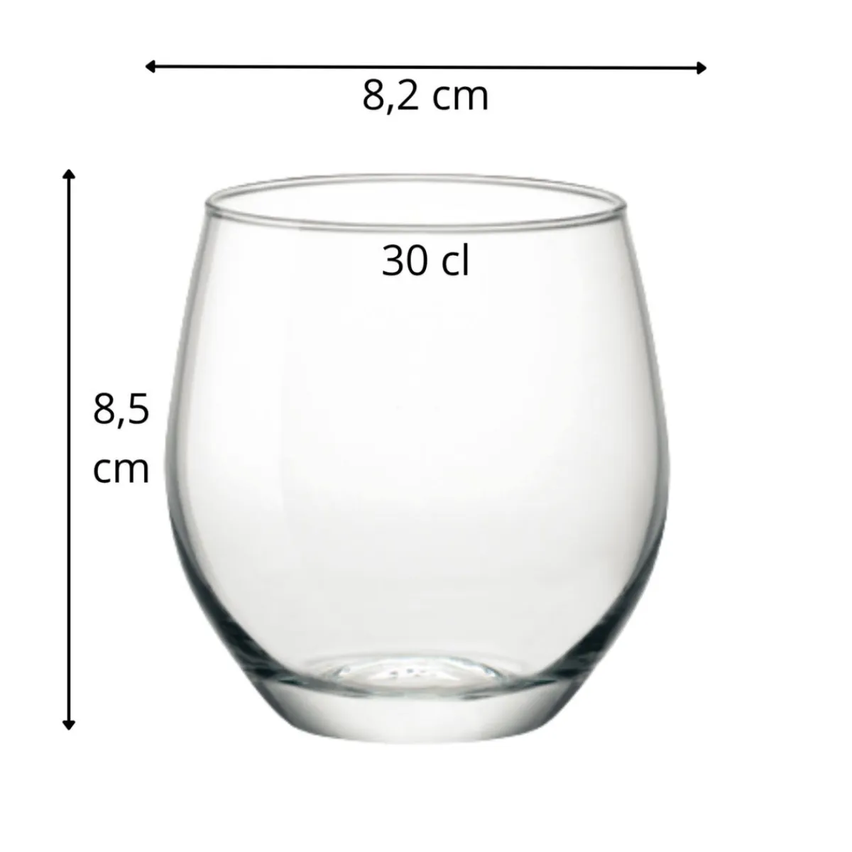 Gobelet forme basse verre trempé 30 cl Milano - BORMIOLI ROCCO Clearance