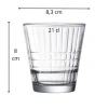 ARCOROC Gobelet forme basse verre trempé 21 cl Stack Up Cross Hot