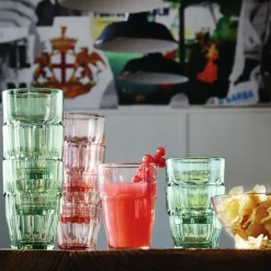 Gobelet forme basse vert verre trempé 27 cl Rock Bar - BORMIOLI ROCCO Sale