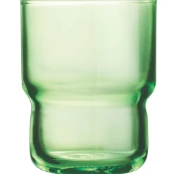 Gobelet forme basse vert verre trempé 16 cl Log Brush - ARCOROC Best