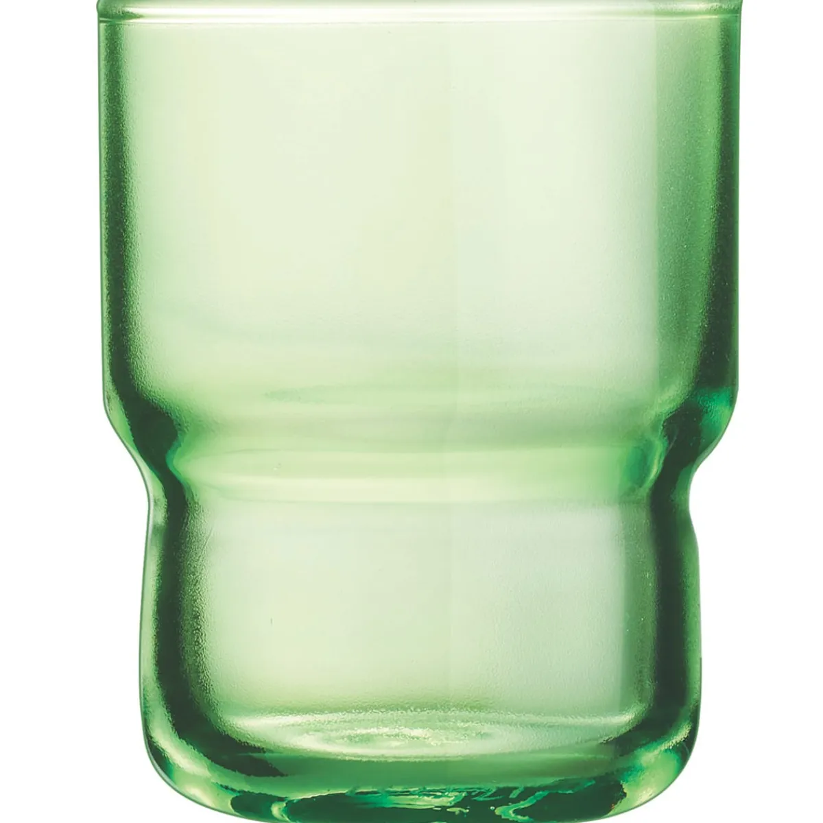 Gobelet forme basse vert verre trempé 16 cl Log Brush - ARCOROC Best