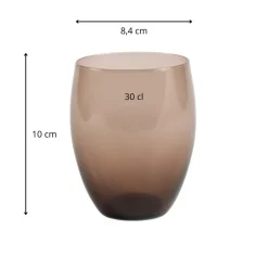 PRO.MUNDI Gobelet forme basse violet verre 30 cl Baya Outlet