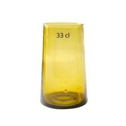 PRO.MUNDI Gobelet forme haute ambre verre recyclé 33 cl Lily New