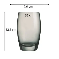 Gobelet forme haute gris verre 32 cl Salto - ARCOROC Best