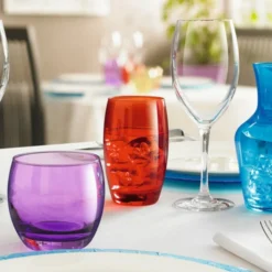 Gobelet forme haute rouge verre 35 cl Salto - ARCOROC Sale
