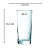 ARCOROC Gobelet forme haute verre 46 cl Islande