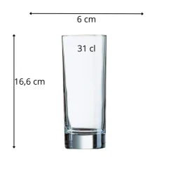 ARCOROC Gobelet forme haute verre 31 cl Islande Outlet