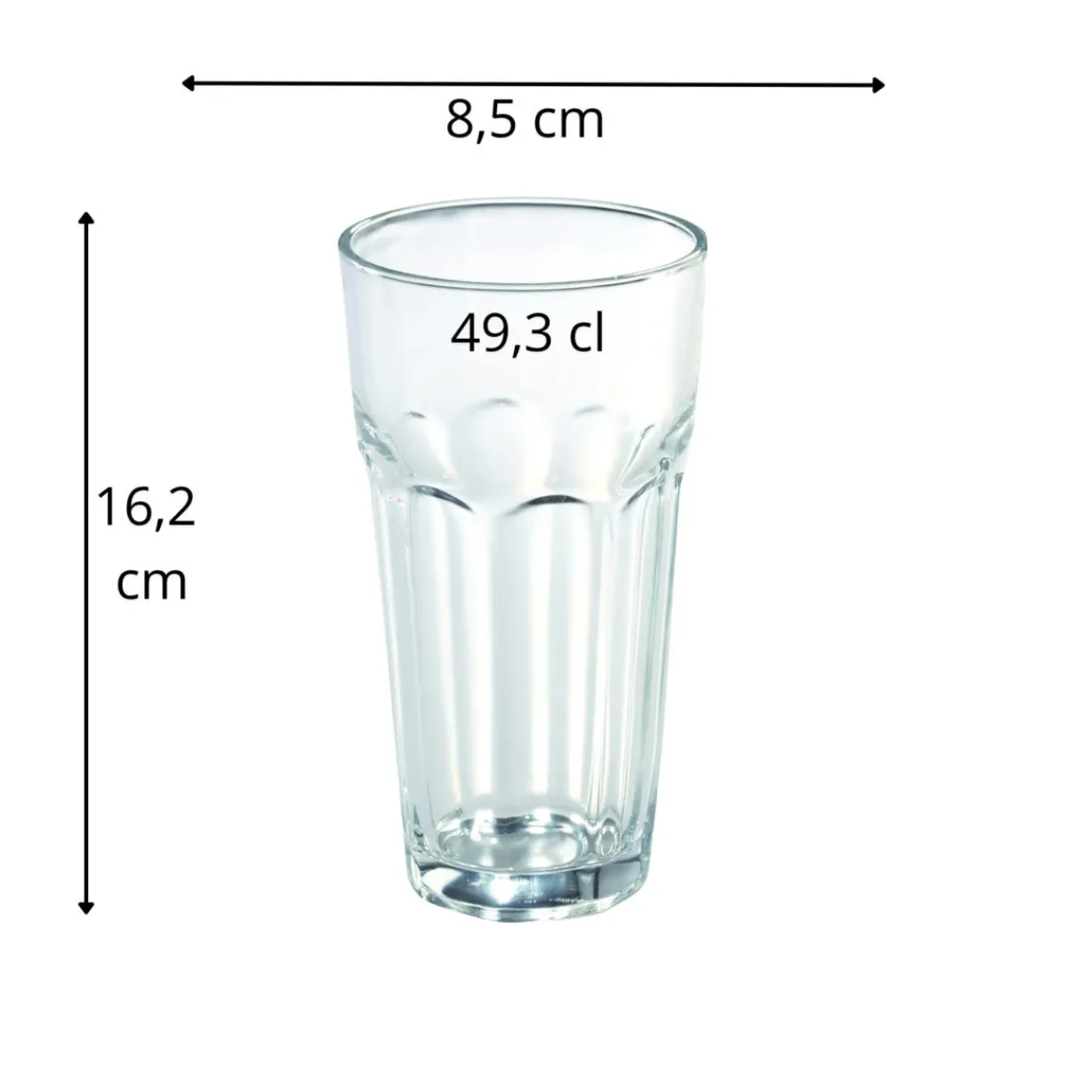 PRO.MUNDI Gobelet forme haute verre 49,3 cl Popsy Discount